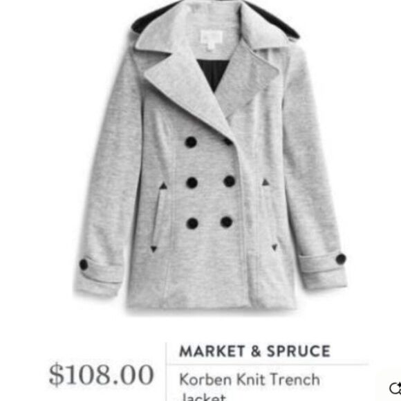 Market & Spruce Jackets & Blazers - MARKET AND SPRUCE Korben Knit Trench Jacket in Size S